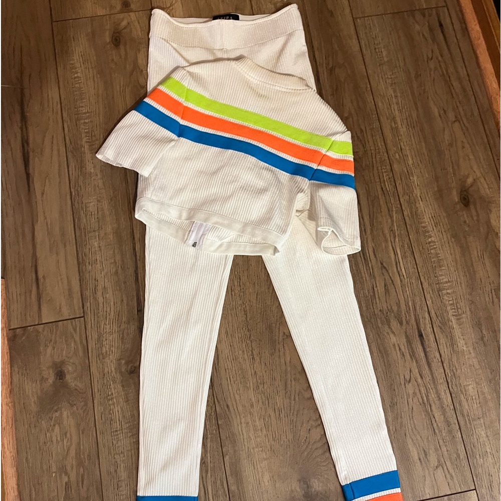 Worn once!!! Poe try of stretch/ sm/ bandage two piece